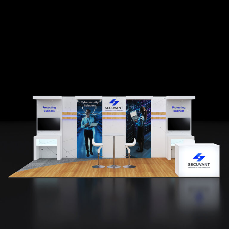 PE1020 81 — 10x20 trade show booth rental by Pure Exhibits
