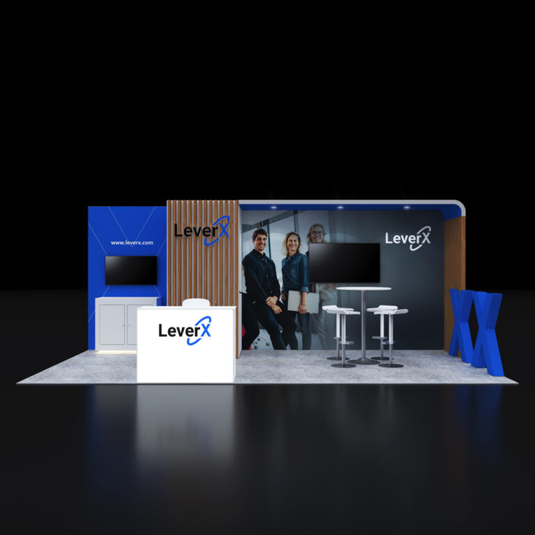 PE1020 83 — 10x20 trade show booth rental by Pure Exhibits