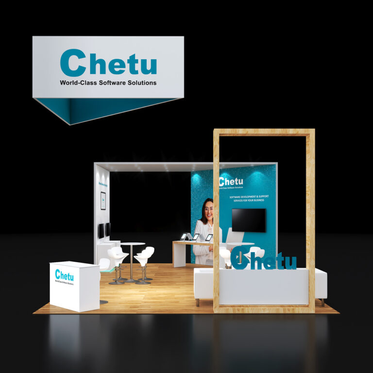 PE2030 103 — 20x30 trade show booth rental by Pure Exhibits
