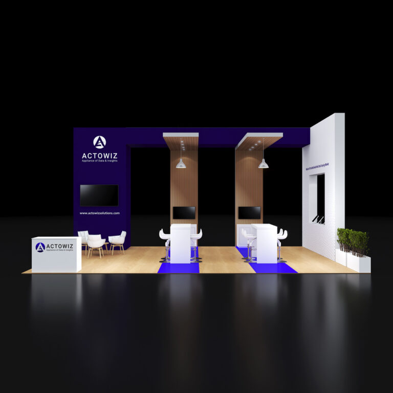 PE2030 105 — 20x30 trade show booth rental by Pure Exhibits