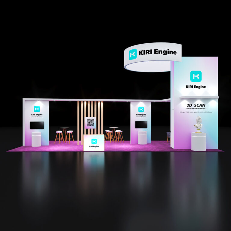 PE2040 67 — 20x40 trade show booth rental by Pure Exhibits