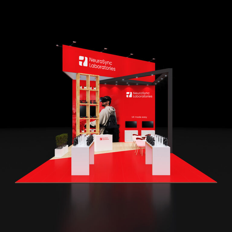 PE2040 69 — 20x40 trade show booth rental by Pure Exhibits