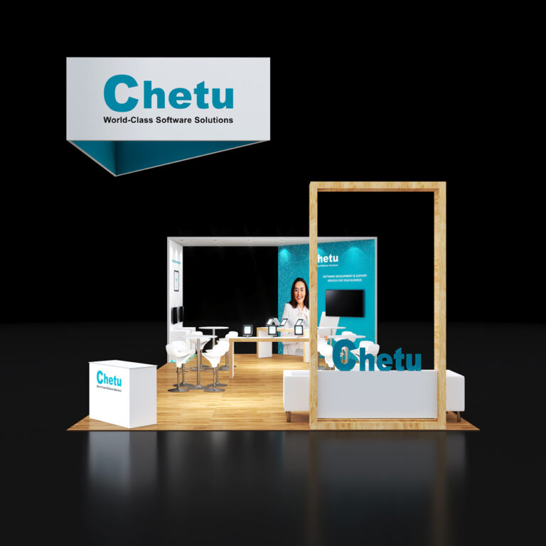 PE2040 72 — 20x40 trade show booth rental by Pure Exhibits