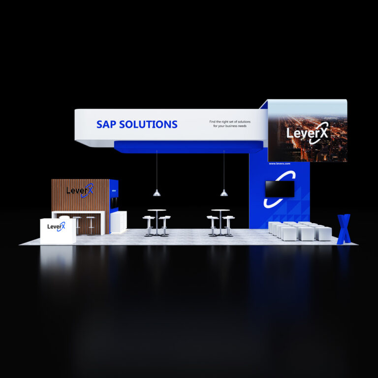 PE2040 73 — 20x40 trade show booth rental by Pure Exhibits