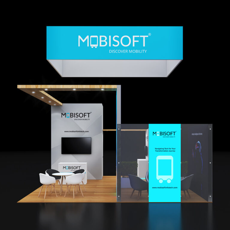 PE2020 131 — 20x20 trade show booth rental by Pure Exhibits