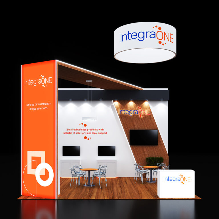 PE2020 134 — 20x20 trade show booth rental by Pure Exhibits