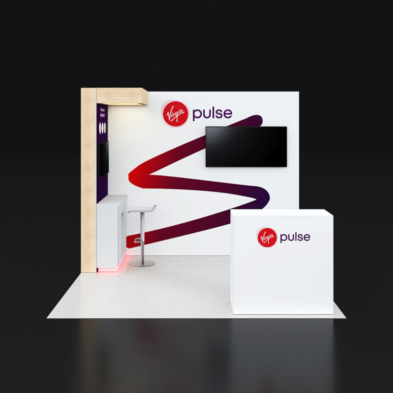 PE1010 61 — 10x10 trade show booth rental by Pure Exhibits