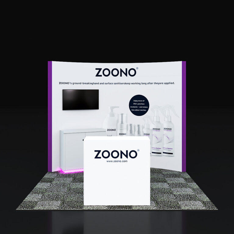 PE1010 74 — 10x10 trade show booth rental by Pure Exhibits