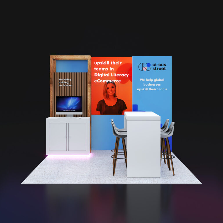 PE1010 78 — 10x10 trade show booth rental by Pure Exhibits