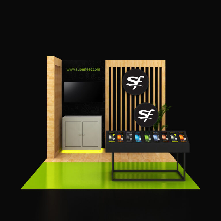 PE1010 80 — 10x10 trade show booth rental by Pure Exhibits