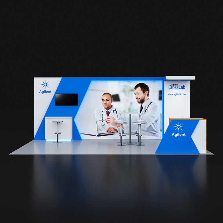 PE1020 86 — 10x20 trade show booth rental by Pure Exhibits