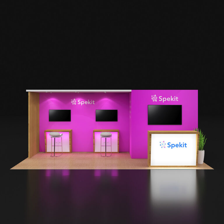 PE1020 88 — 10x20 trade show booth rental by Pure Exhibits