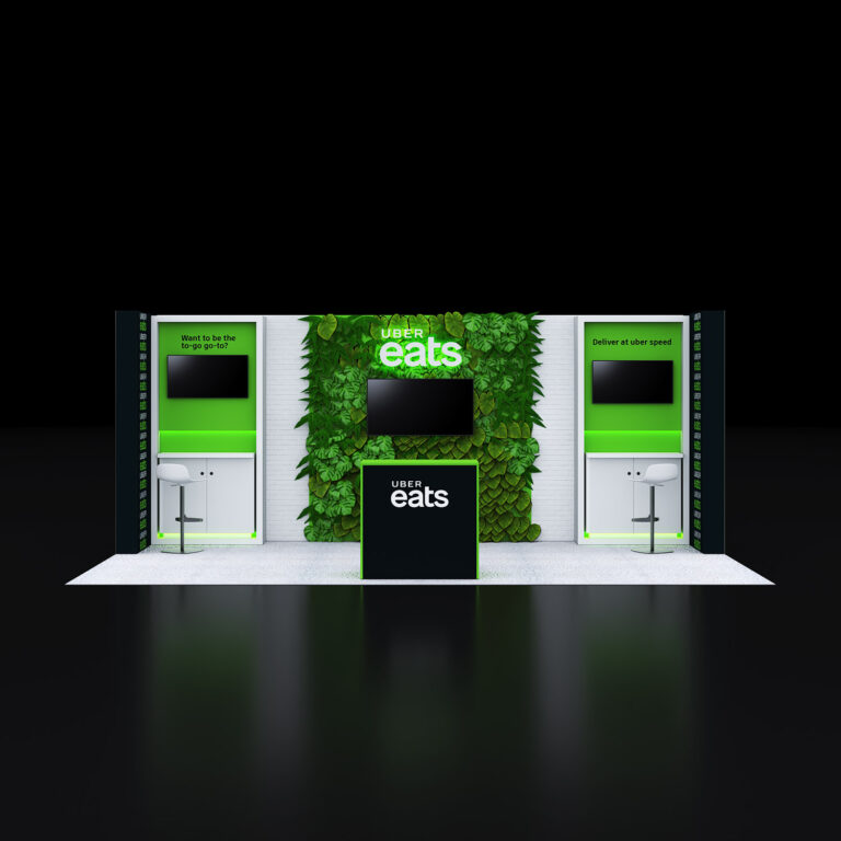 PE1020 90 — 10x20 trade show booth rental by Pure Exhibits