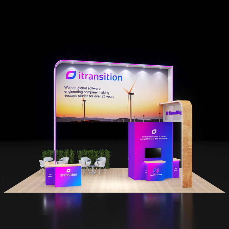 PE2030 112 — 20x30 trade show booth rental by Pure Exhibits