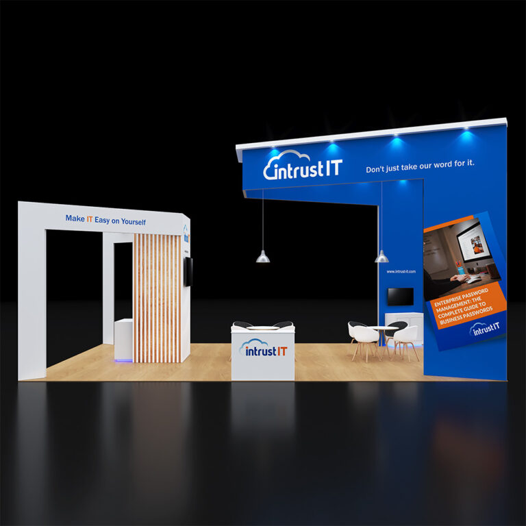 PE2030 114 — 20x30 trade show booth rental by Pure Exhibits