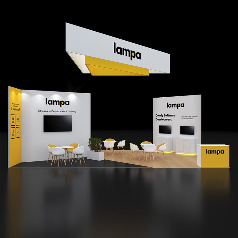 PE2030 116 — 20x30 trade show booth rental by Pure Exhibits