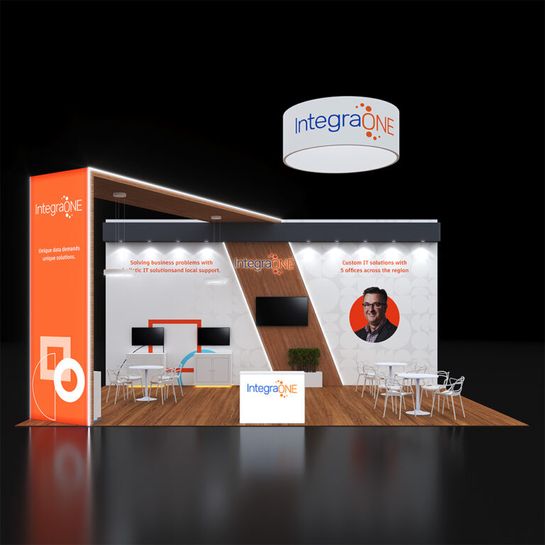 PE2030 118 — 20x30 trade show booth rental by Pure Exhibits