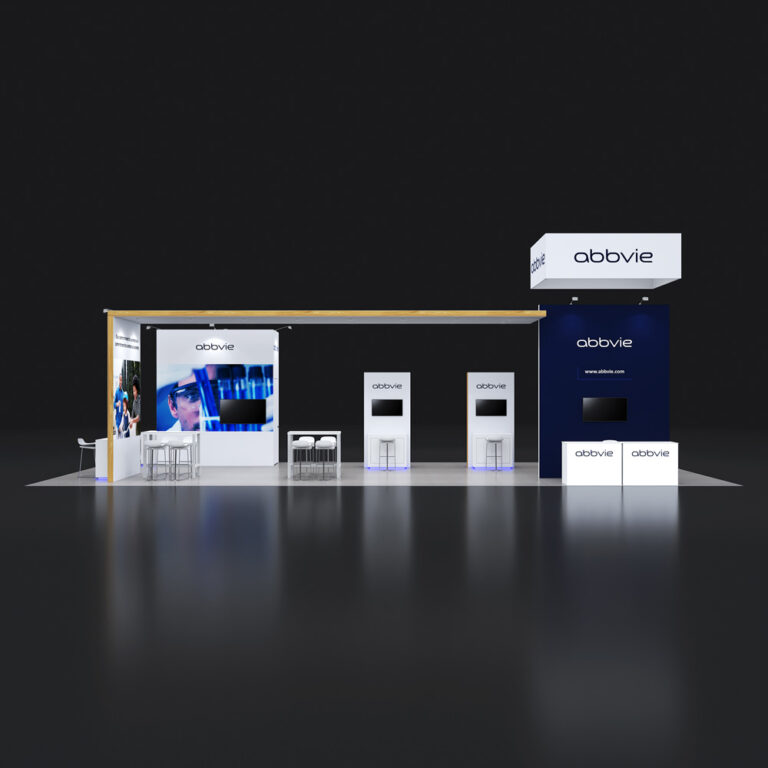 PE2050 022 — 20x50 trade show booth rental by Pure Exhibits