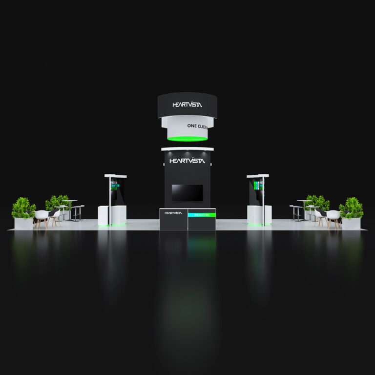 PE2050 023 — 20x50 trade show booth rental by Pure Exhibits