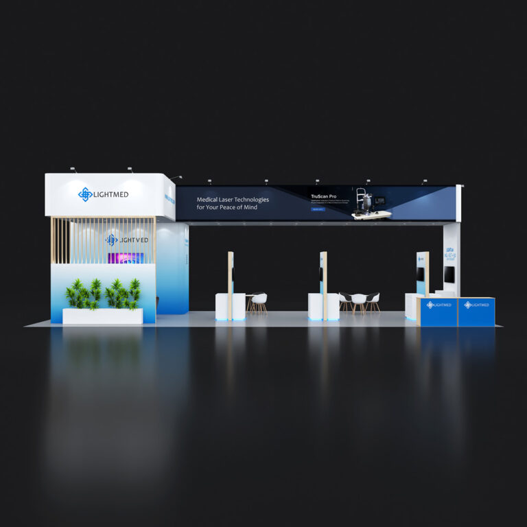 PE2050 025 — 20x50 trade show booth rental by Pure Exhibits
