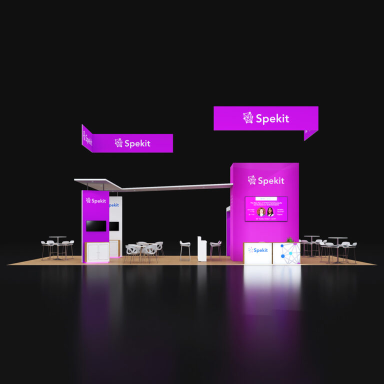 PE2050 026 — 20x50 trade show booth rental by Pure Exhibits