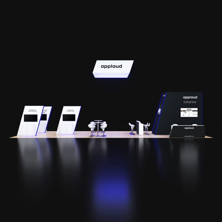 PE2050 027 — 20x50 trade show booth rental by Pure Exhibits