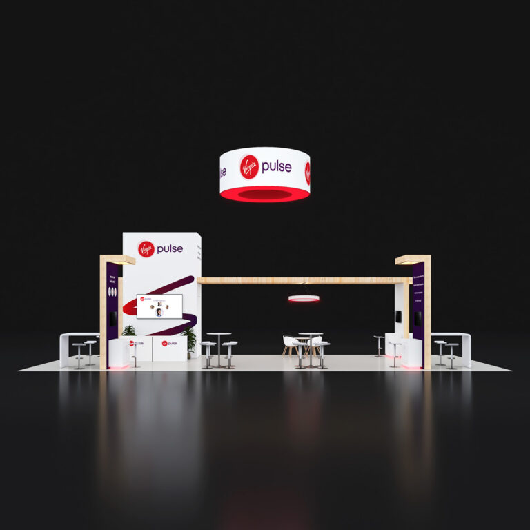 PE2050 030 — 20x50 trade show booth rental by Pure Exhibits