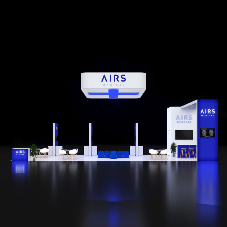 PE2050 044 — 20x50 trade show booth rental by Pure Exhibits