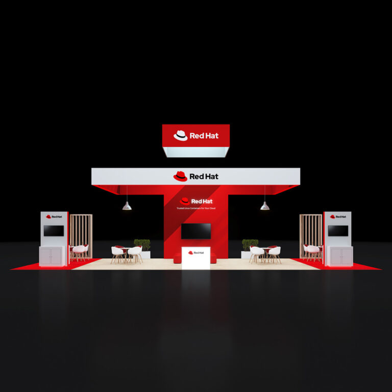 PE2050 046 — 20x50 trade show booth rental by Pure Exhibits