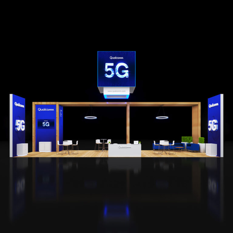 PE2050 049 — 20x50 trade show booth rental by Pure Exhibits