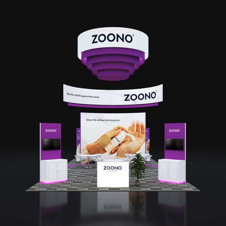 PE2050  058 — 20x50 trade show booth rental by Pure Exhibits