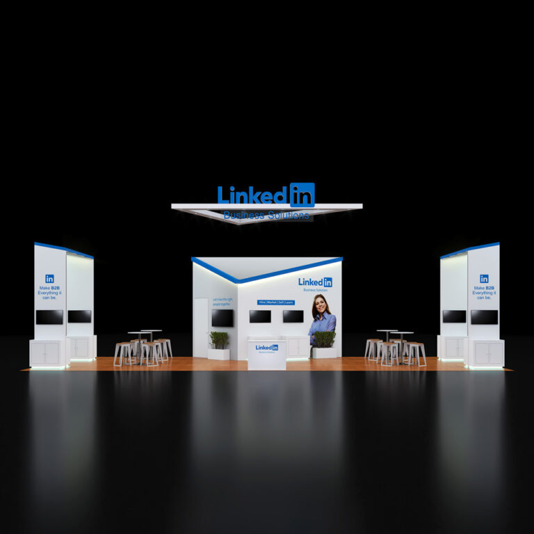 PE2050  067 — 20x50 trade show booth rental by Pure Exhibits