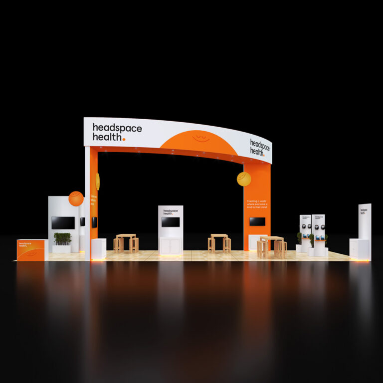 PE2050  069 — 20x50 trade show booth rental by Pure Exhibits