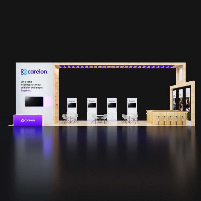 PE2050  070 — 20x50 trade show booth rental by Pure Exhibits