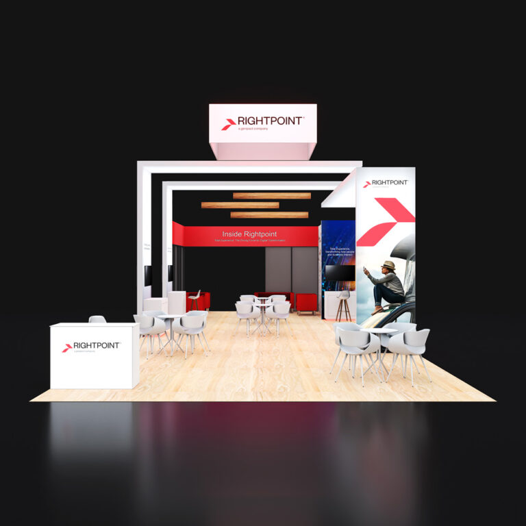 PE2050 037 — 20x50 trade show booth rental by Pure Exhibits