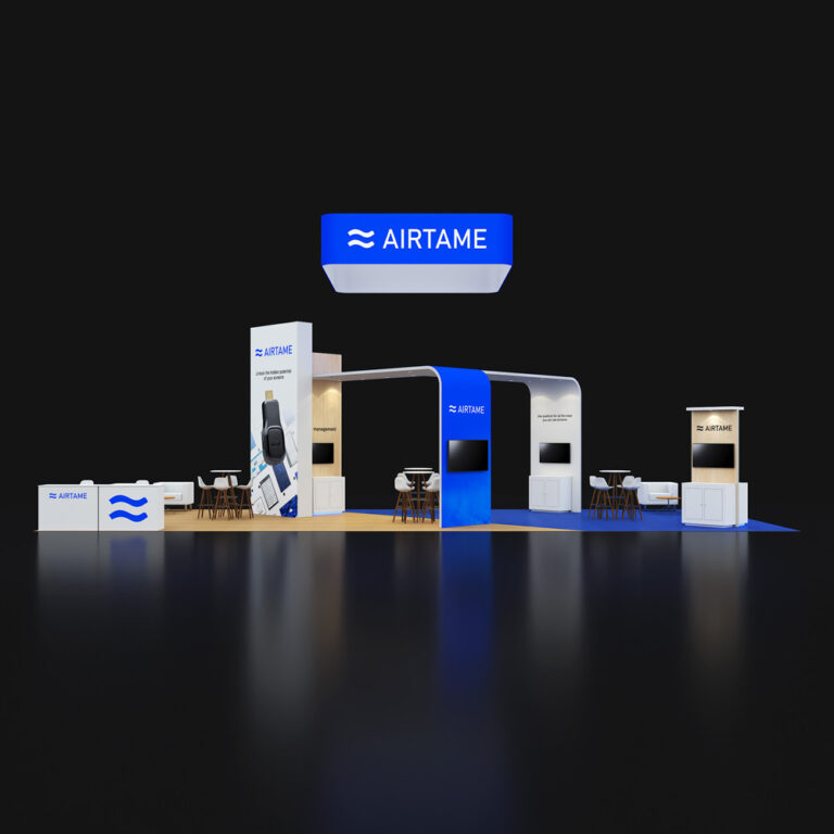 PE2050 040 — 20x50 trade show booth rental by Pure Exhibits