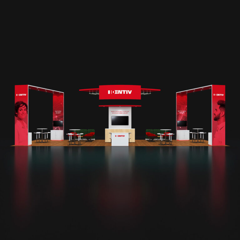 PE2050 031 — 20x50 trade show booth rental by Pure Exhibits