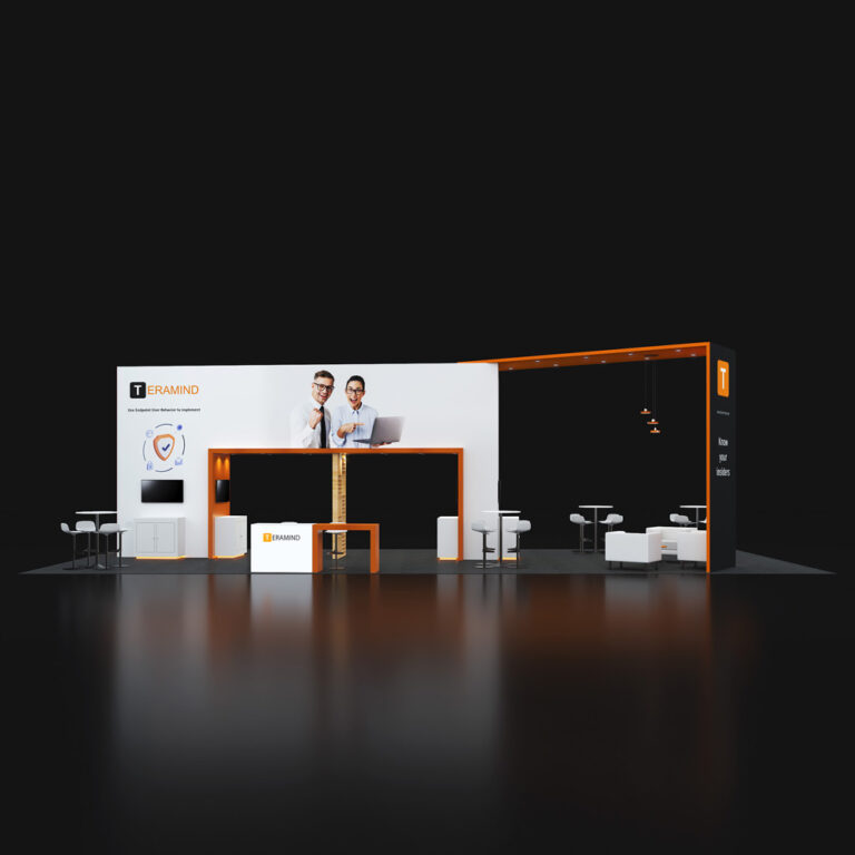 PE2050 034 — 20x50 trade show booth rental by Pure Exhibits