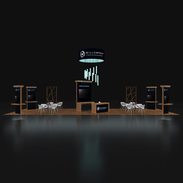 PE2050  076 — 20x50 trade show booth rental by Pure Exhibits