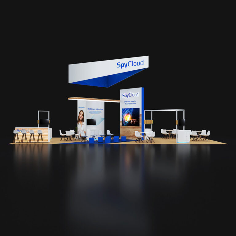 PE2050 035 — 20x50 trade show booth rental by Pure Exhibits