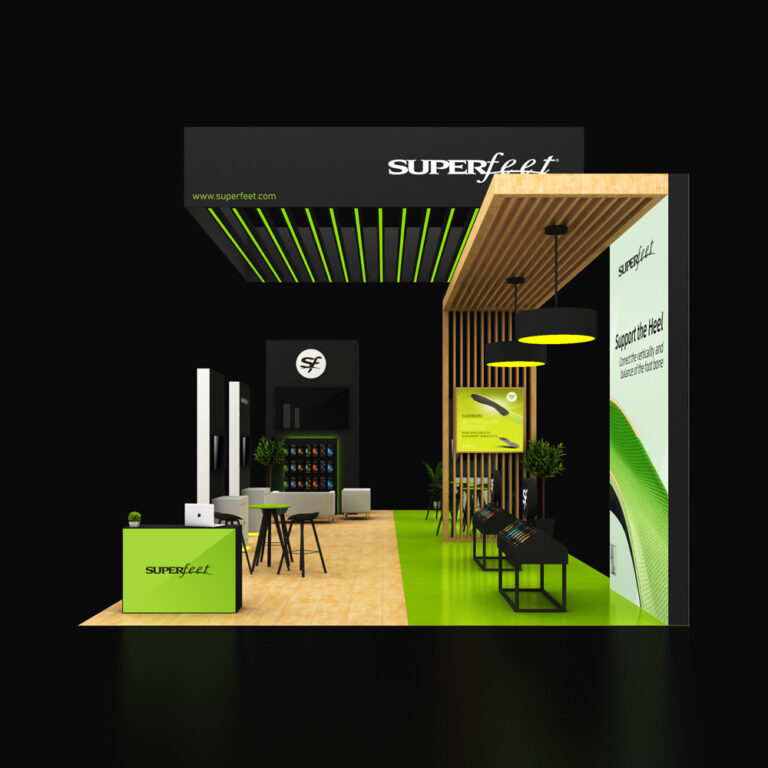 PE2050  074 — 20x50 trade show booth rental by Pure Exhibits