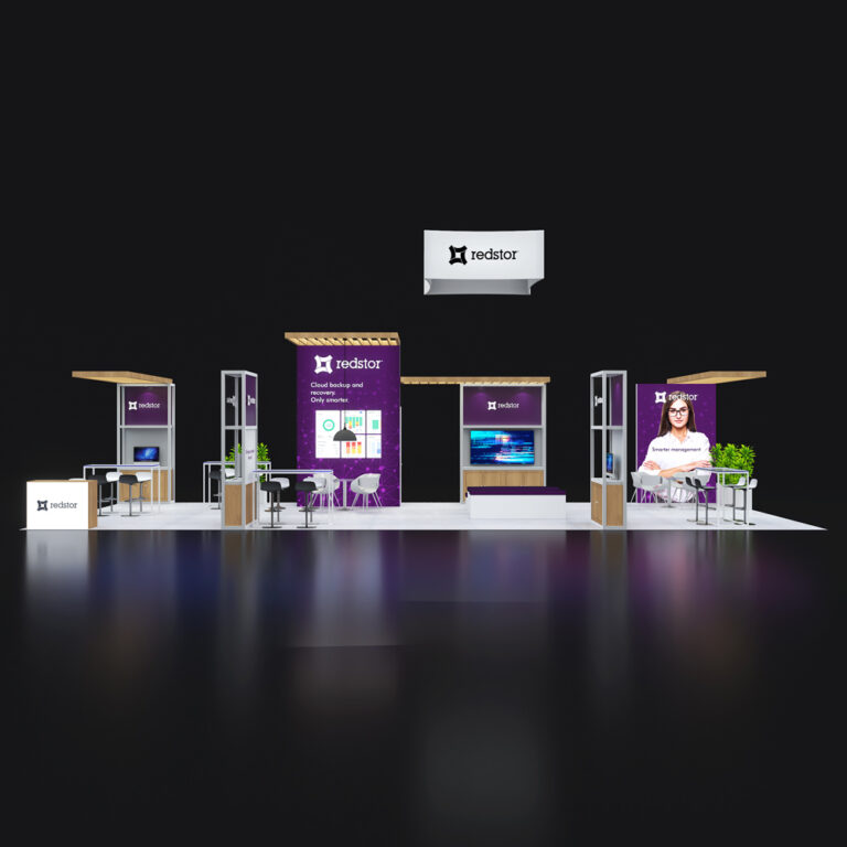 PE2050  075 — 20x50 trade show booth rental by Pure Exhibits