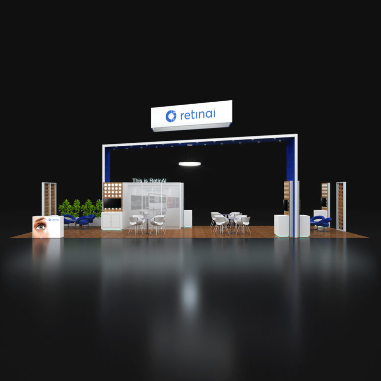 PE2050  077 — 20x50 trade show booth rental by Pure Exhibits