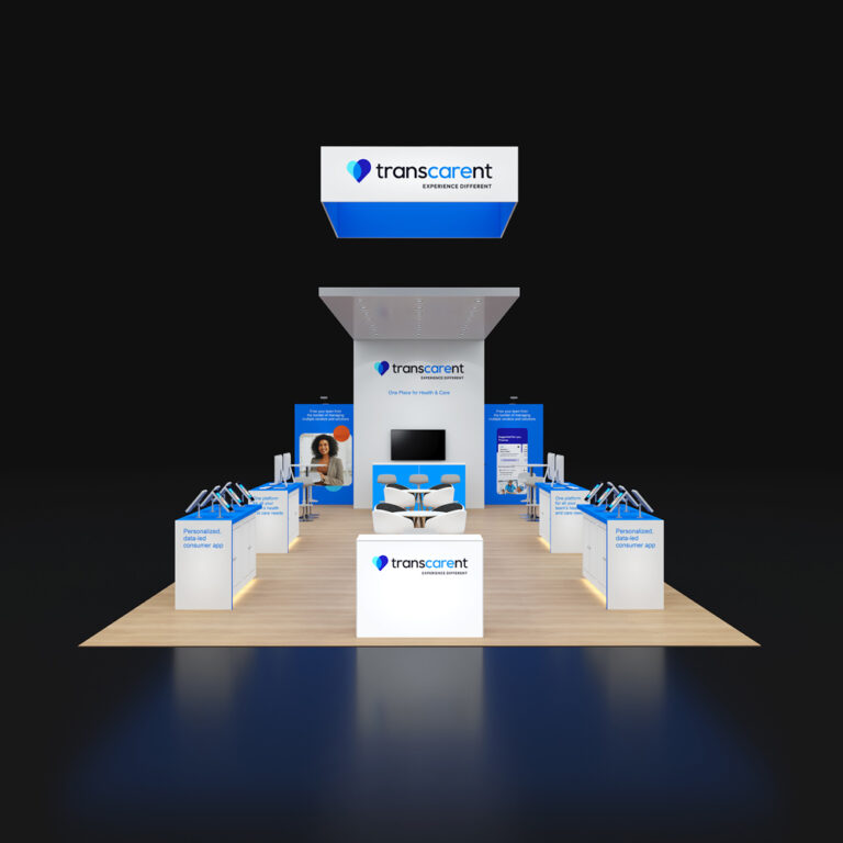 PE2050  080 — 20x50 trade show booth rental by Pure Exhibits