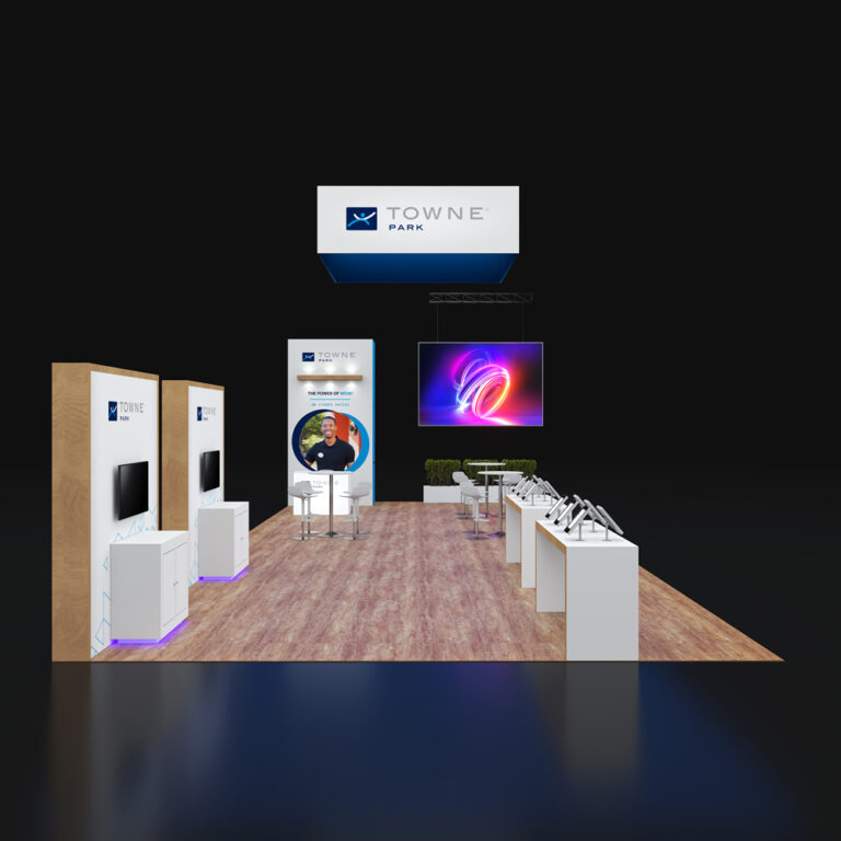 PE2050  081 — 20x50 trade show booth rental by Pure Exhibits