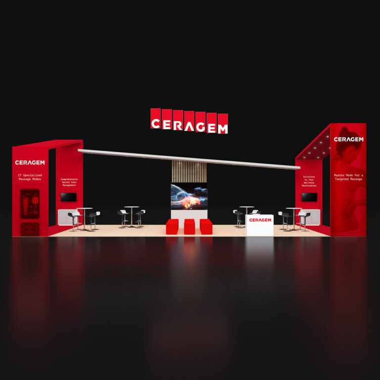 PE2050  083 — 20x50 trade show booth rental by Pure Exhibits