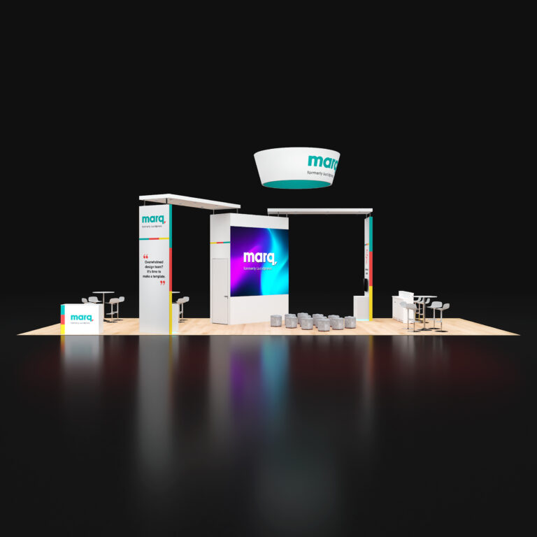 PE2050  085 — 20x50 trade show booth rental by Pure Exhibits