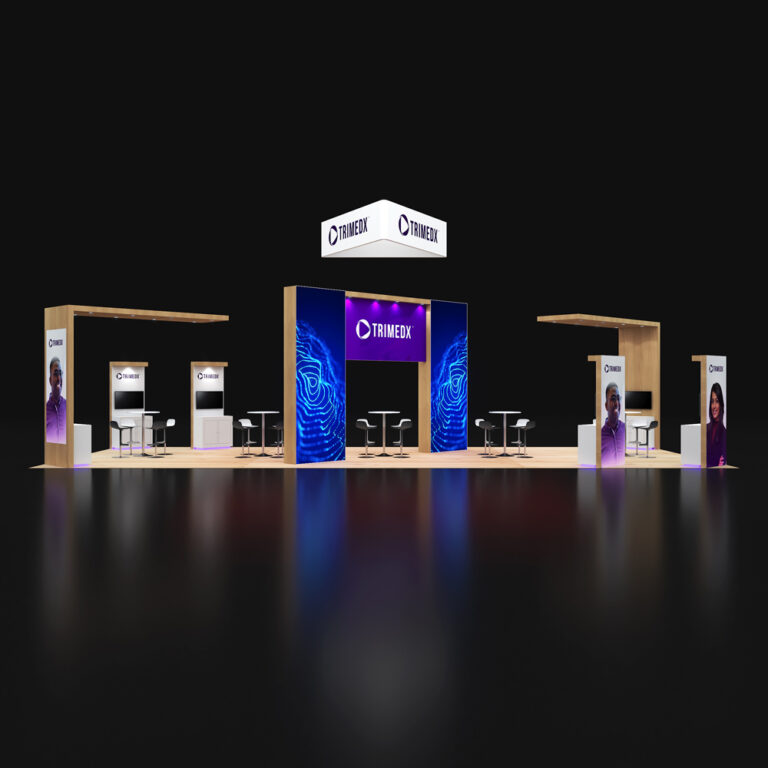 PE2050  086 — 20x50 trade show booth rental by Pure Exhibits