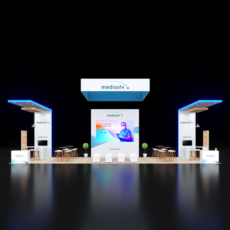 PE2050  088 — 20x50 trade show booth rental by Pure Exhibits