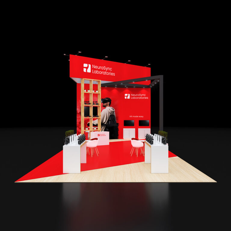 PE2050 013 — 20x50 trade show booth rental by Pure Exhibits